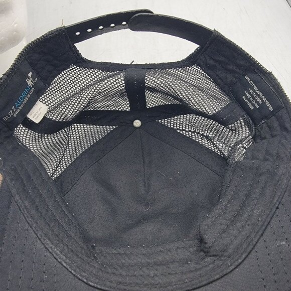 NASA Exploring Is My Game Trucker Hat Buzz Aldrin Cap Adjustable Outdoors Casual - Picture 9 of 10